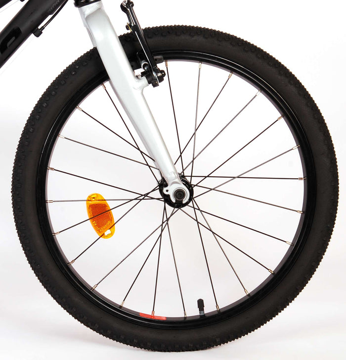 Volare Dynamic Barncykel 20 tum, Matt Svart,7 Växlar - Lilla Cykelbutiken