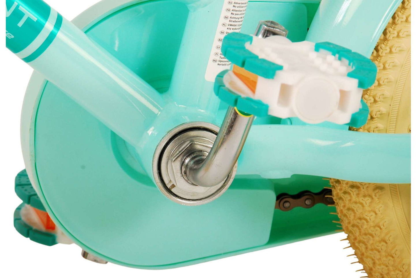 Volare Excellent 12-tums Barncykel med Stödhjul – Grön med Korg och Pakethållare, För barn 3-4 år