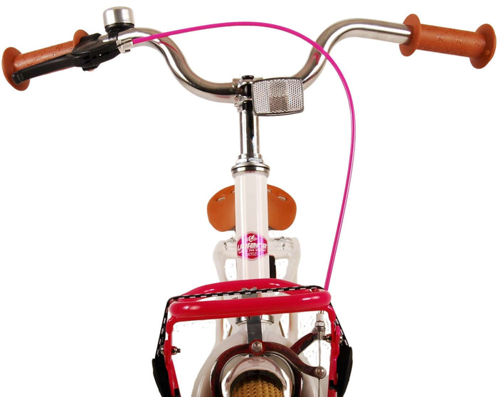 Volare Excellent Barncykel 18 tum, Vit - Lilla Cykelbutiken