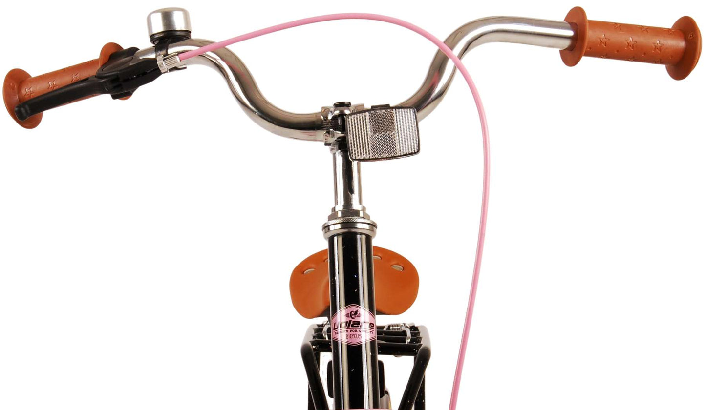 Volare Excellent Barncykel 18 tum, Svart - Lilla Cykelbutiken