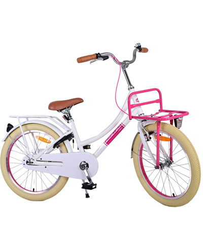 Volare Excellent 20 Tum Flickcykel, Vit - För barn 6-8 år