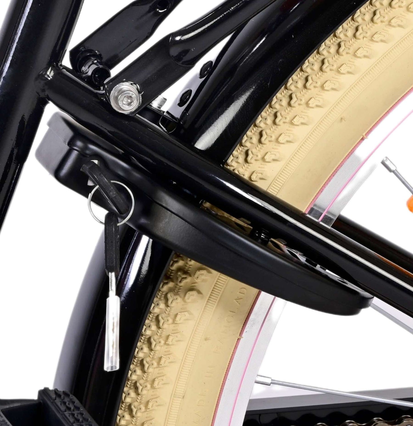 Volare Excellent Barncykel 24 tum, Svart 3 Växlar - Lilla Cykelbutiken