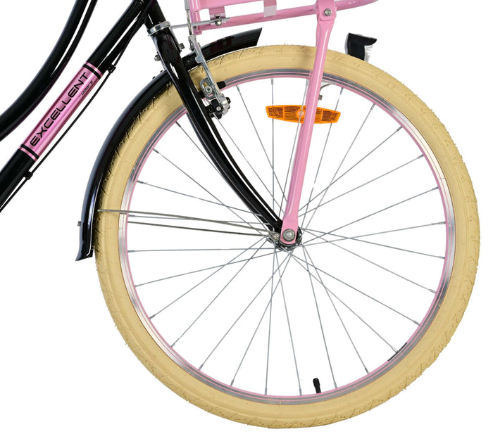 Volare Excellent Barncykel 24 tum, Svart 3 Växlar - Lilla Cykelbutiken