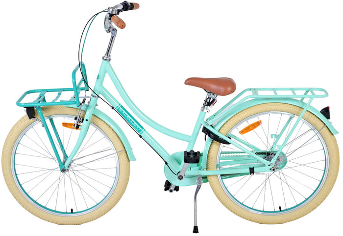 Volare Excellent Barncykel 24 tum, Grön 3 Växlar - Lilla Cykelbutiken