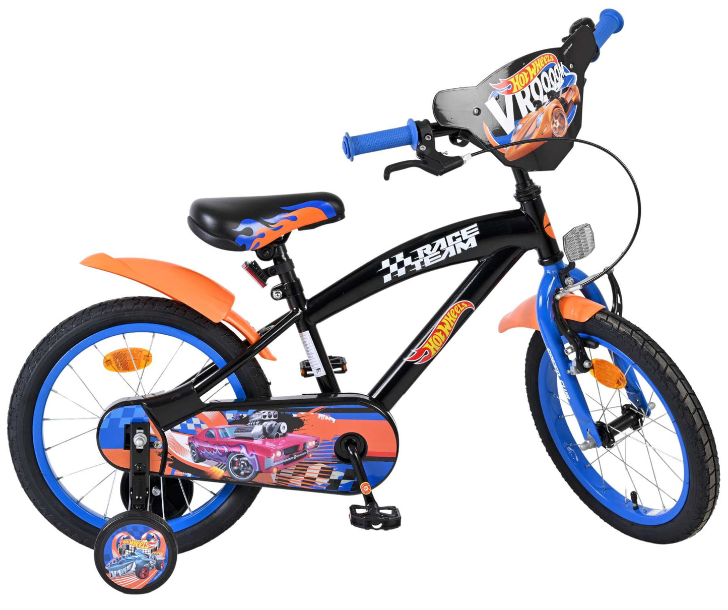 Hot Wheels Barncykel 16 tum, Svart - För barn 4-6 år