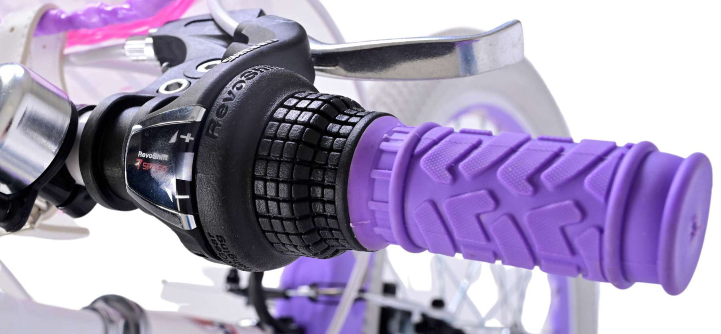 Volare Lovely Barncykel 20 tum, Lila 7 Växlar - Lilla Cykelbutiken