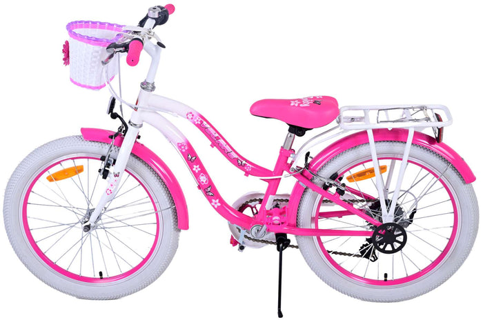 Volare Lovely Barncykel 20 tum, Rosa 7 Växlar - Lilla Cykelbutiken
