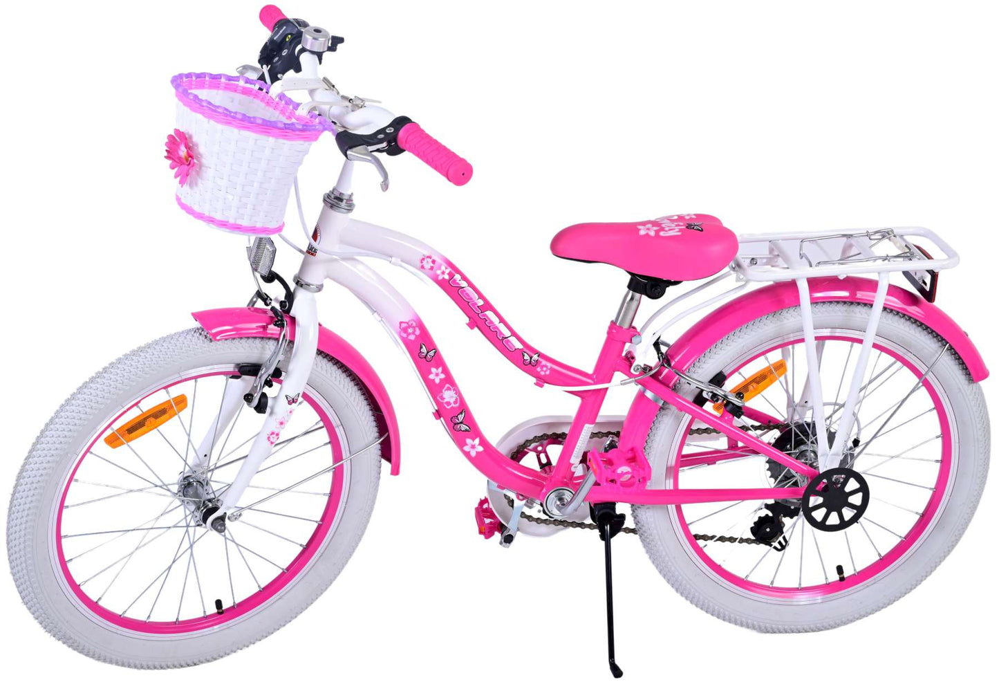 Volare Lovely Barncykel 20 tum, Rosa 7 Växlar - Lilla Cykelbutiken