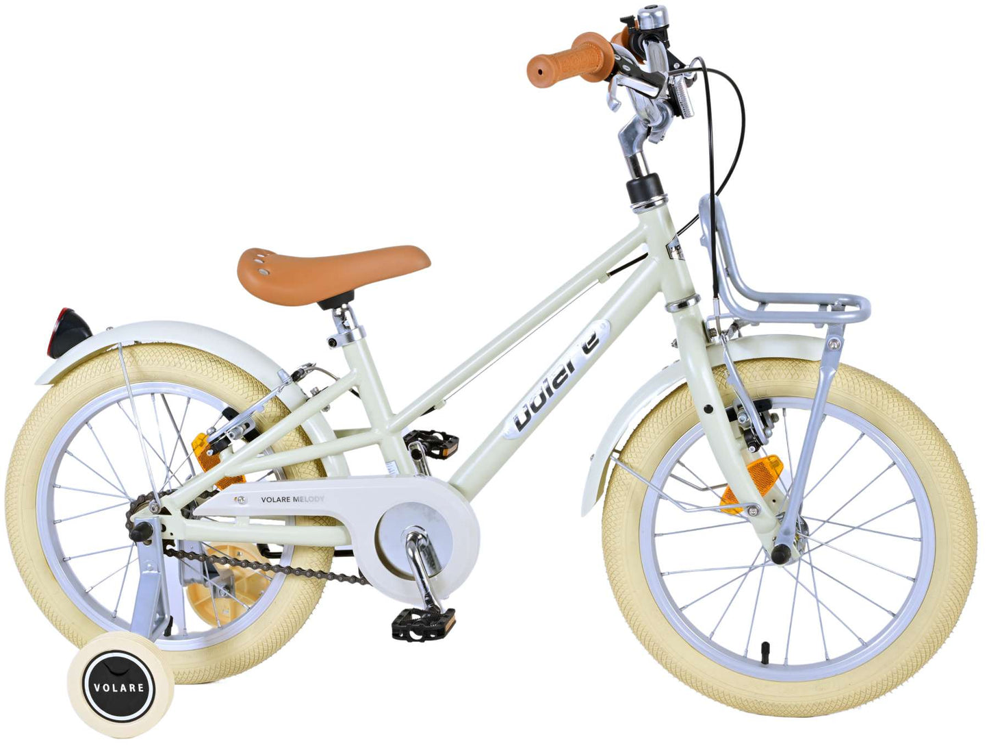 Volare Melody Barncykel 16 tum, Sand - Lilla Cykelbutiken