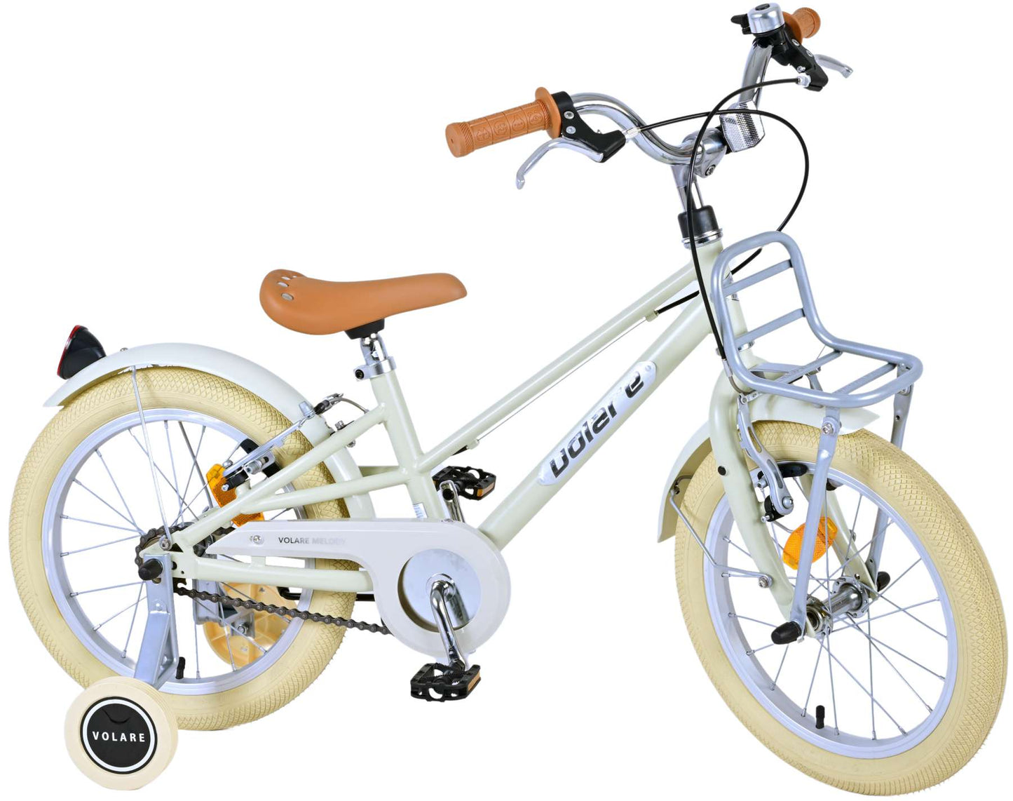 Volare Melody Barncykel 16 tum, Sand - Lilla Cykelbutiken