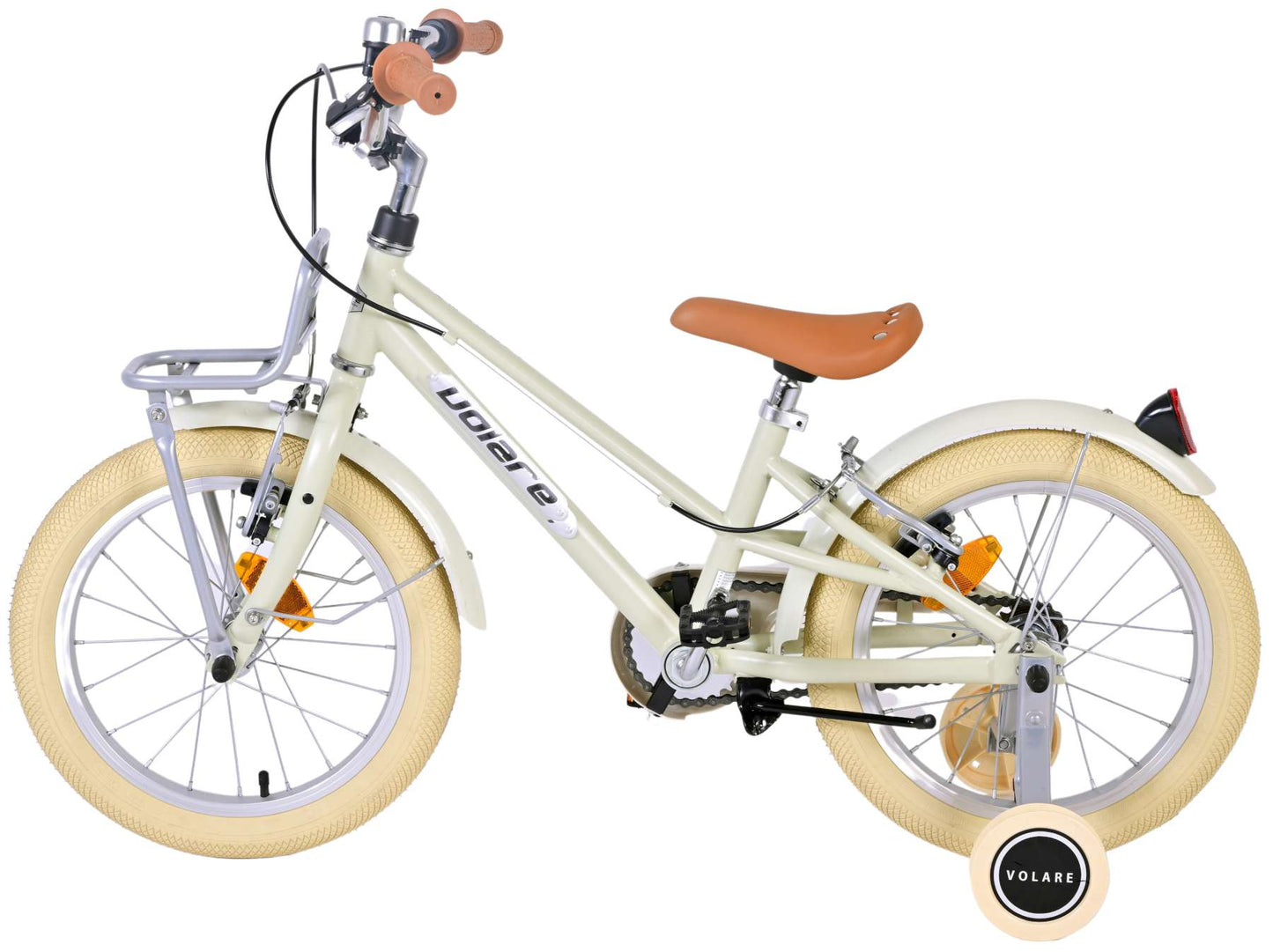 Volare Melody Barncykel 16 tum, Sand - Lilla Cykelbutiken
