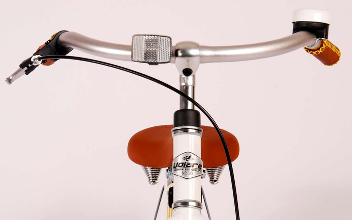 Volare Miracle Cruiser Barncykel 18 tum, Vit - Lilla Cykelbutiken