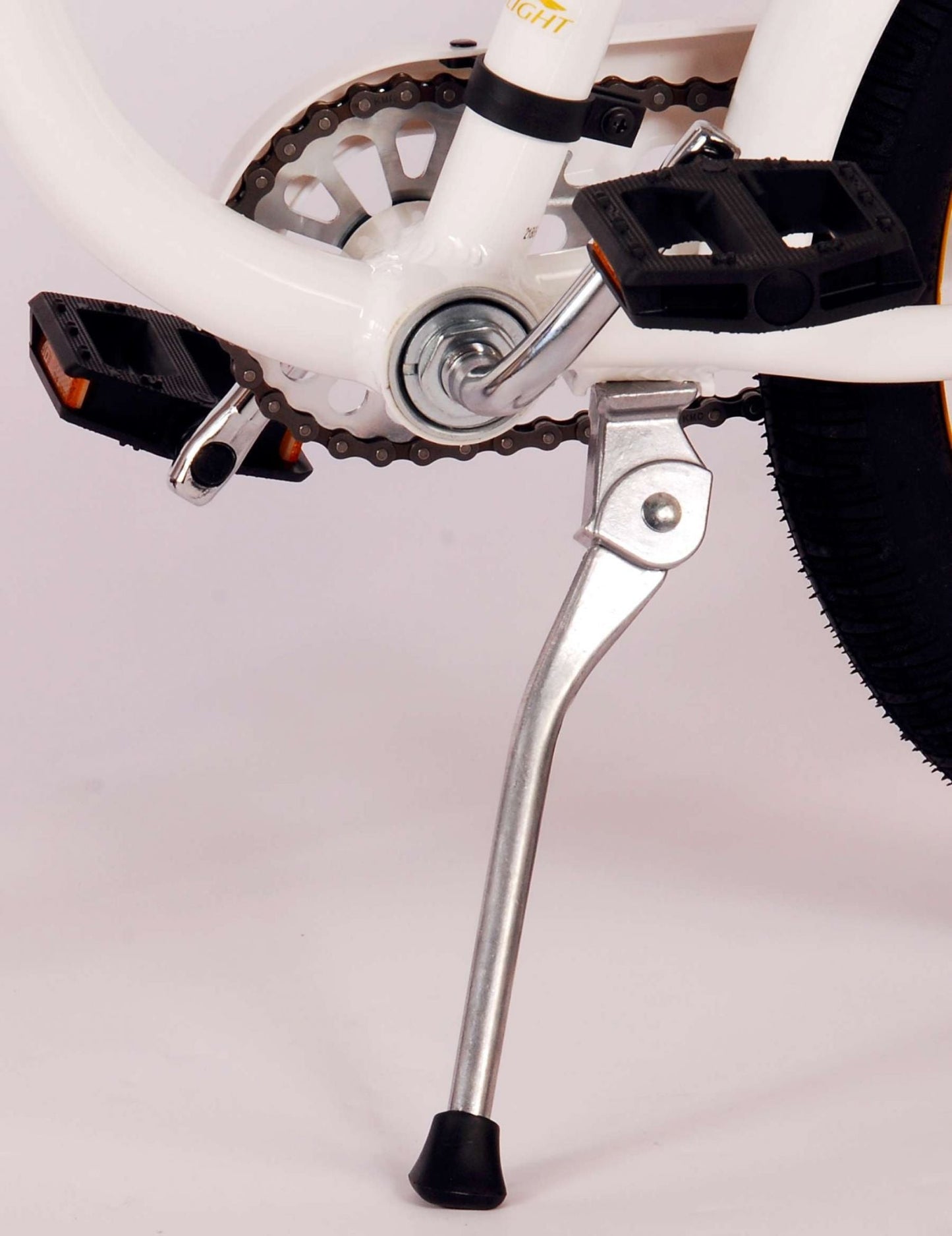 Volare Miracle Cruiser Barncykel 18 tum, Vit - Lilla Cykelbutiken