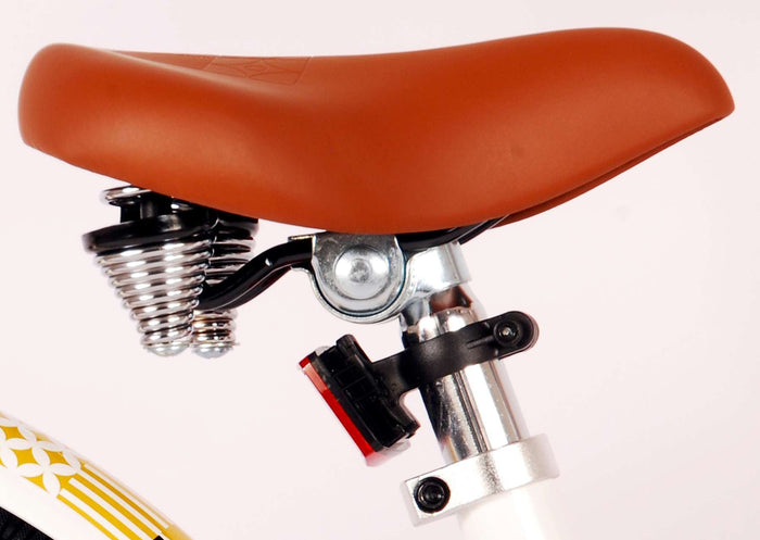 Volare Miracle Cruiser Barncykel 18 tum, Vit - Lilla Cykelbutiken