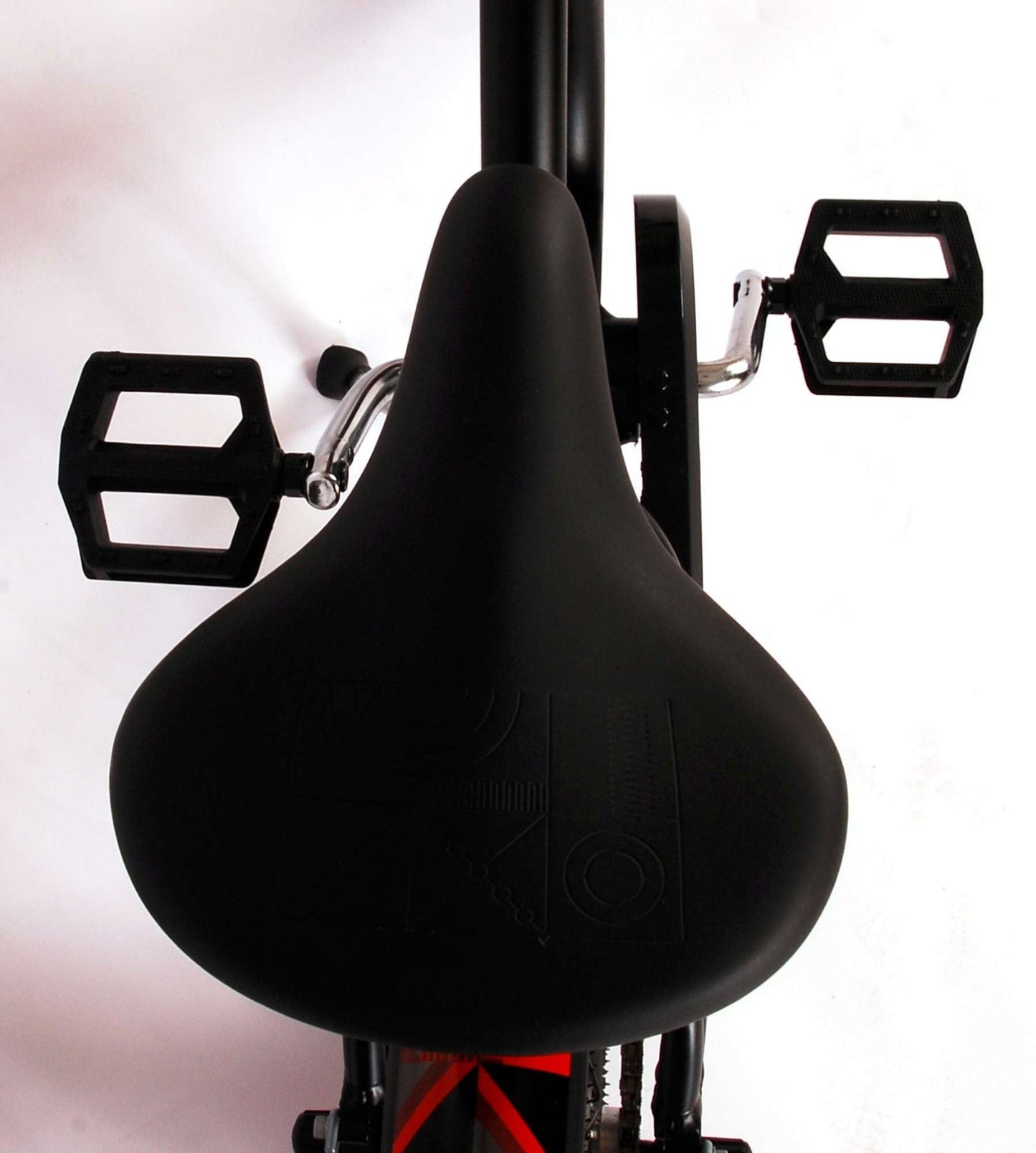 Volare Miracle Cruiser Barncykel 16 tum, Matt Svart - Lilla Cykelbutiken