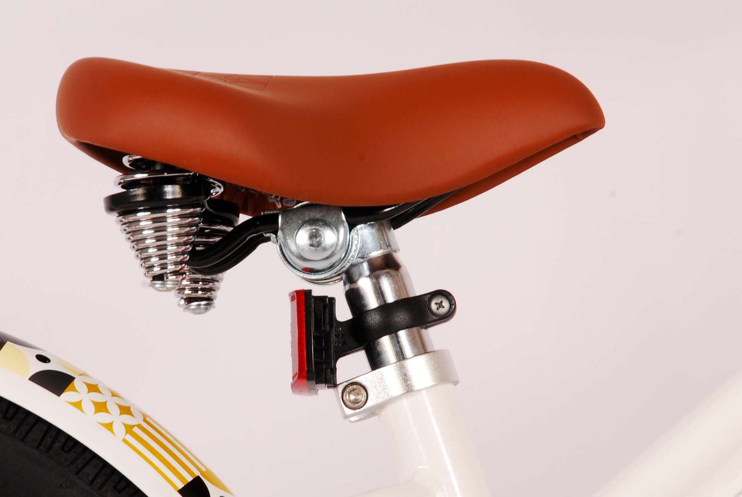 Volare Miracle Cruiser Barncykel 16 tum, Vit - Lilla Cykelbutiken