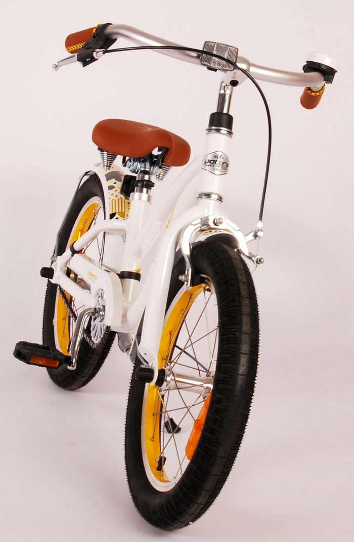 Volare Miracle Cruiser Barncykel 16 tum, Vit - Lilla Cykelbutiken