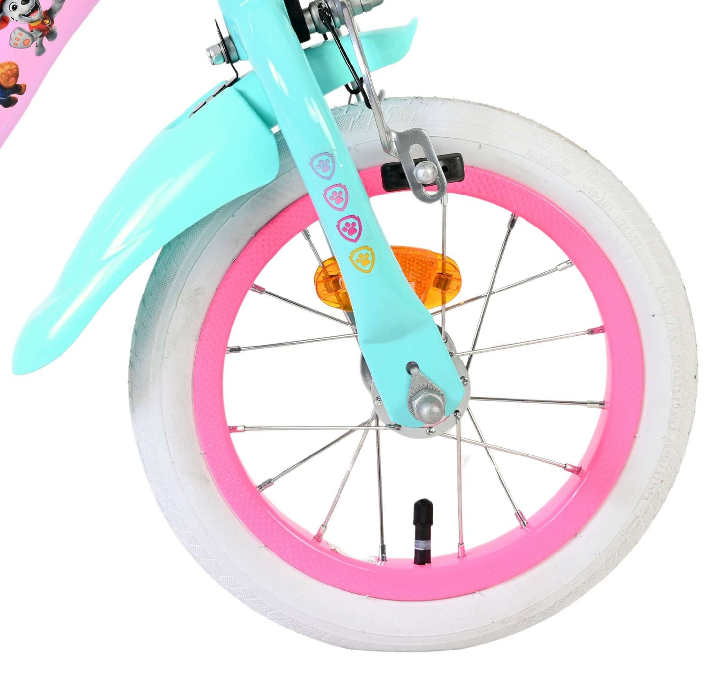Volare Paw Patrol Barncykel 12 tum, Rosa - För barn 3-4 år