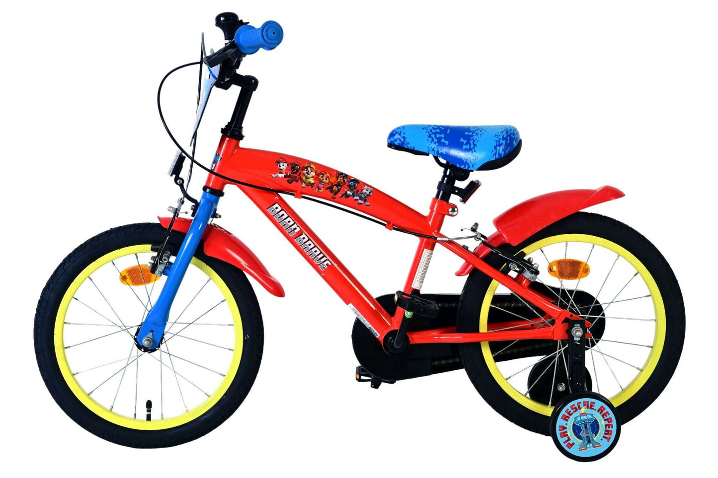 Paw Patrol 16 tum barncykel, två handbromsar – För barn 4–6 år