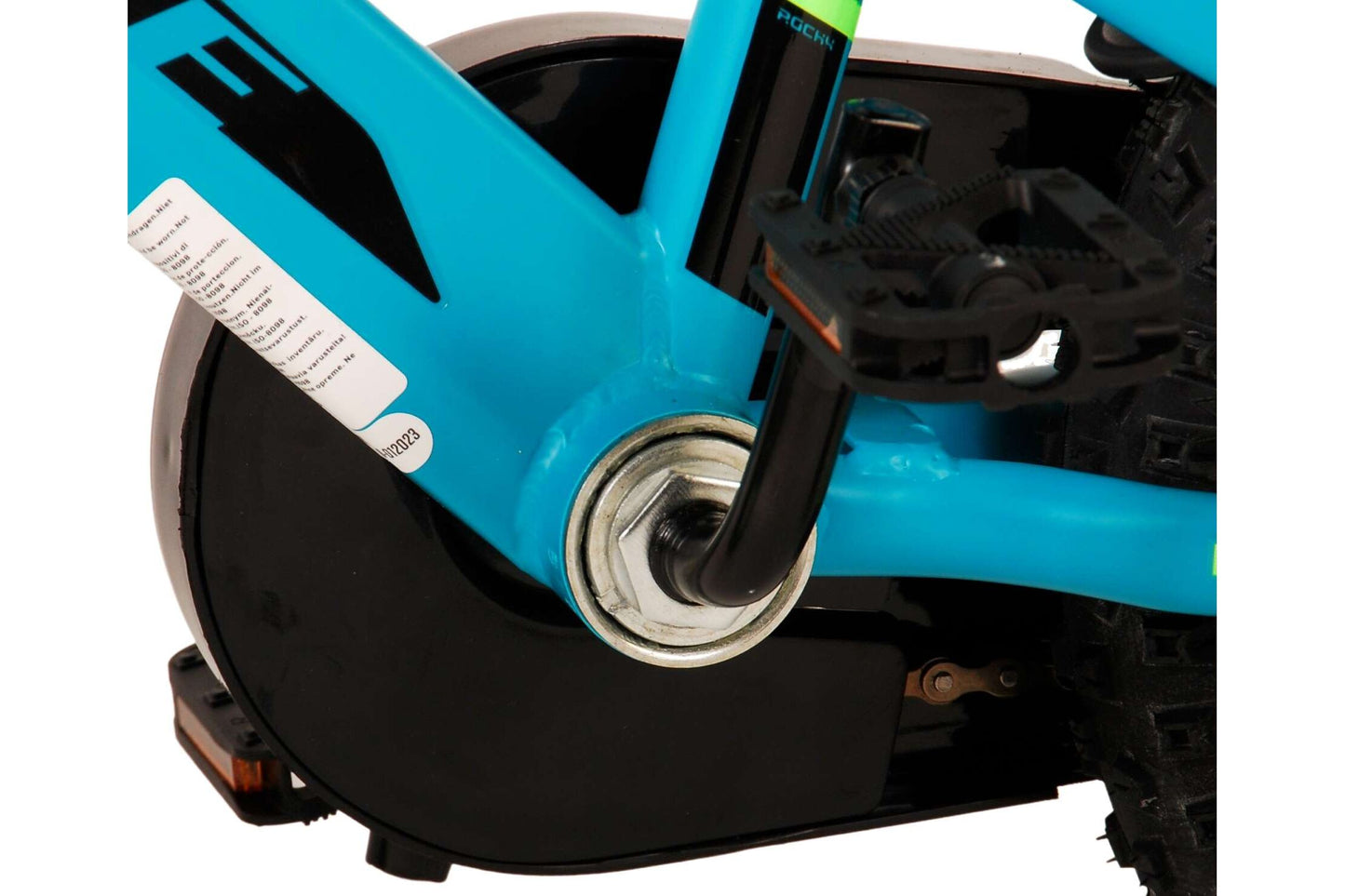 Volare Rocky 12-tums Barncykel – Grön/Svart med Stödhjul, För barn 3-4 år