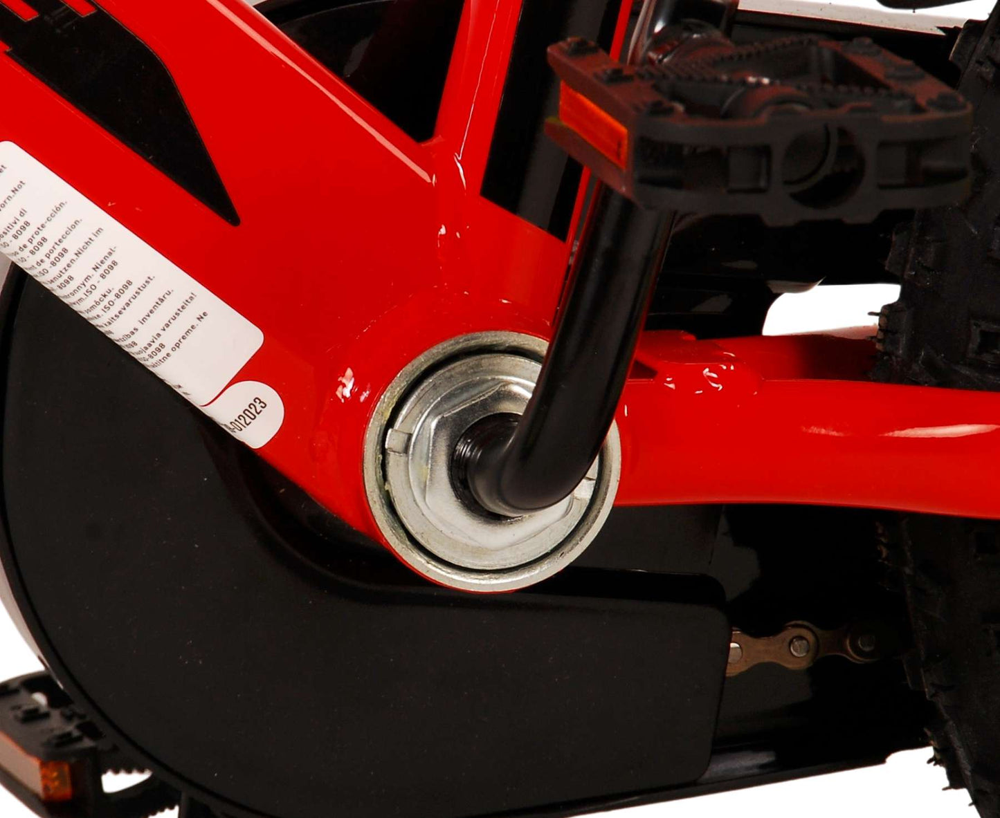 Volare Rocky Barncykel 12 tum, Röd - Lilla Cykelbutiken