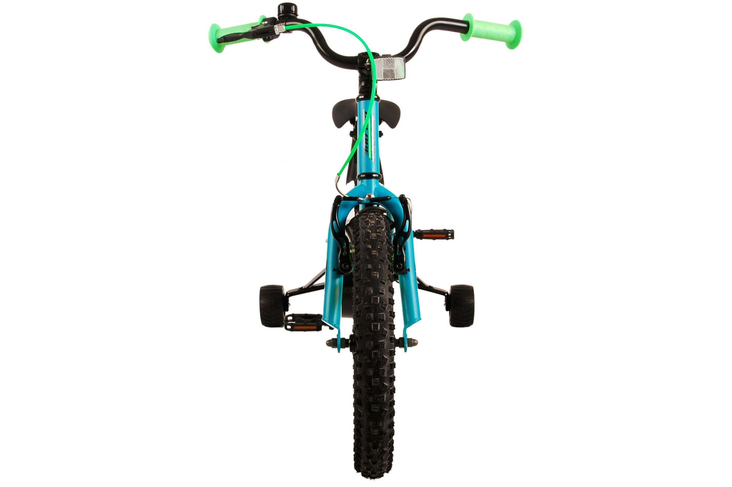 Volare Rocky 16-tums Barncykel – Grön med Stödhjul, För barn 4-6 år
