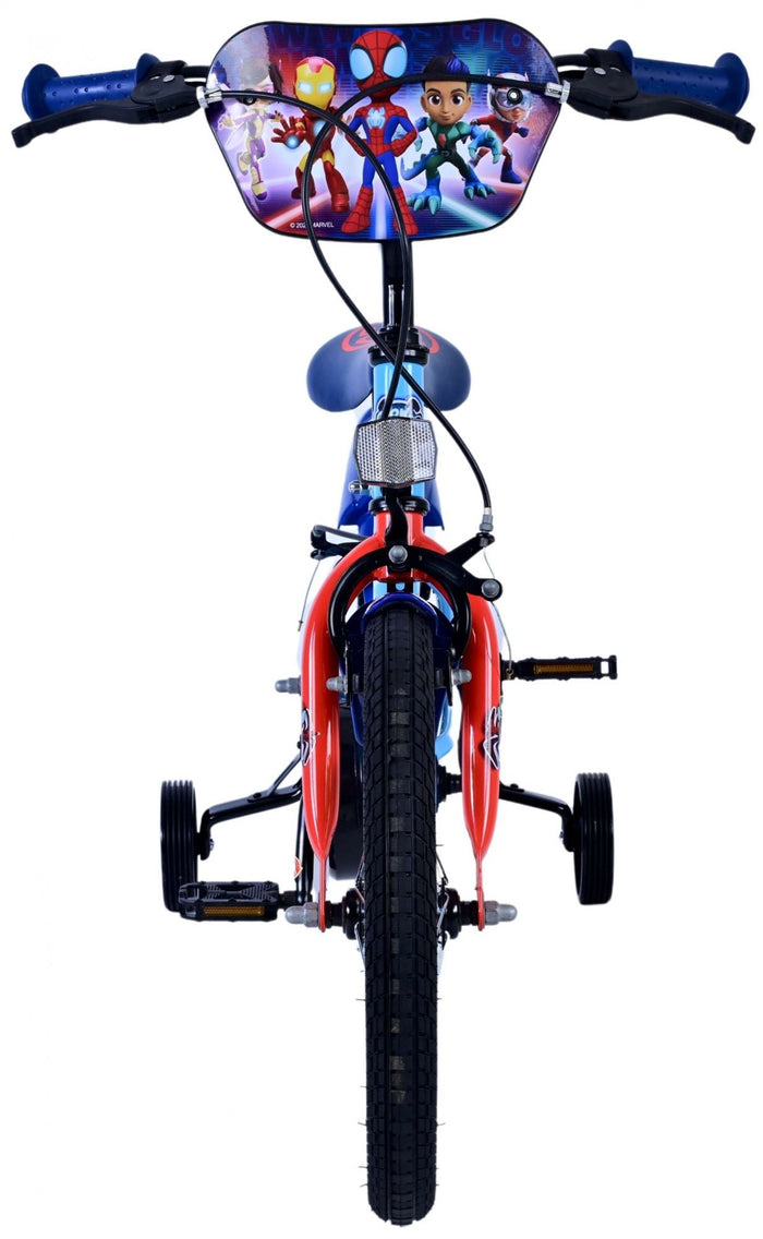 Spidey Barncykel Två Handbromsar 16 tum, Blå - Lilla Cykelbutiken