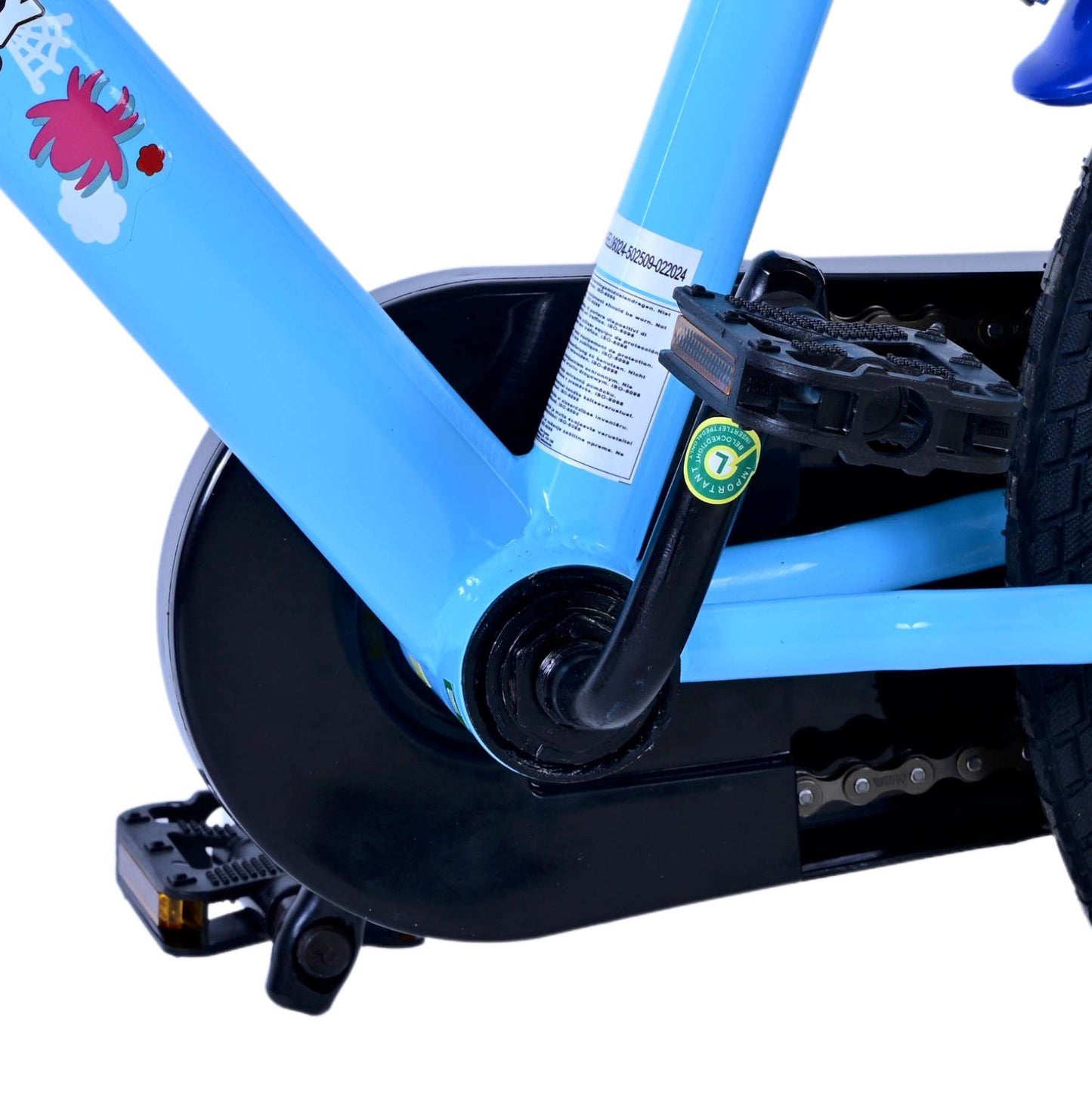 Spidey Barncykel Två Handbromsar 16 tum, Blå - Lilla Cykelbutiken