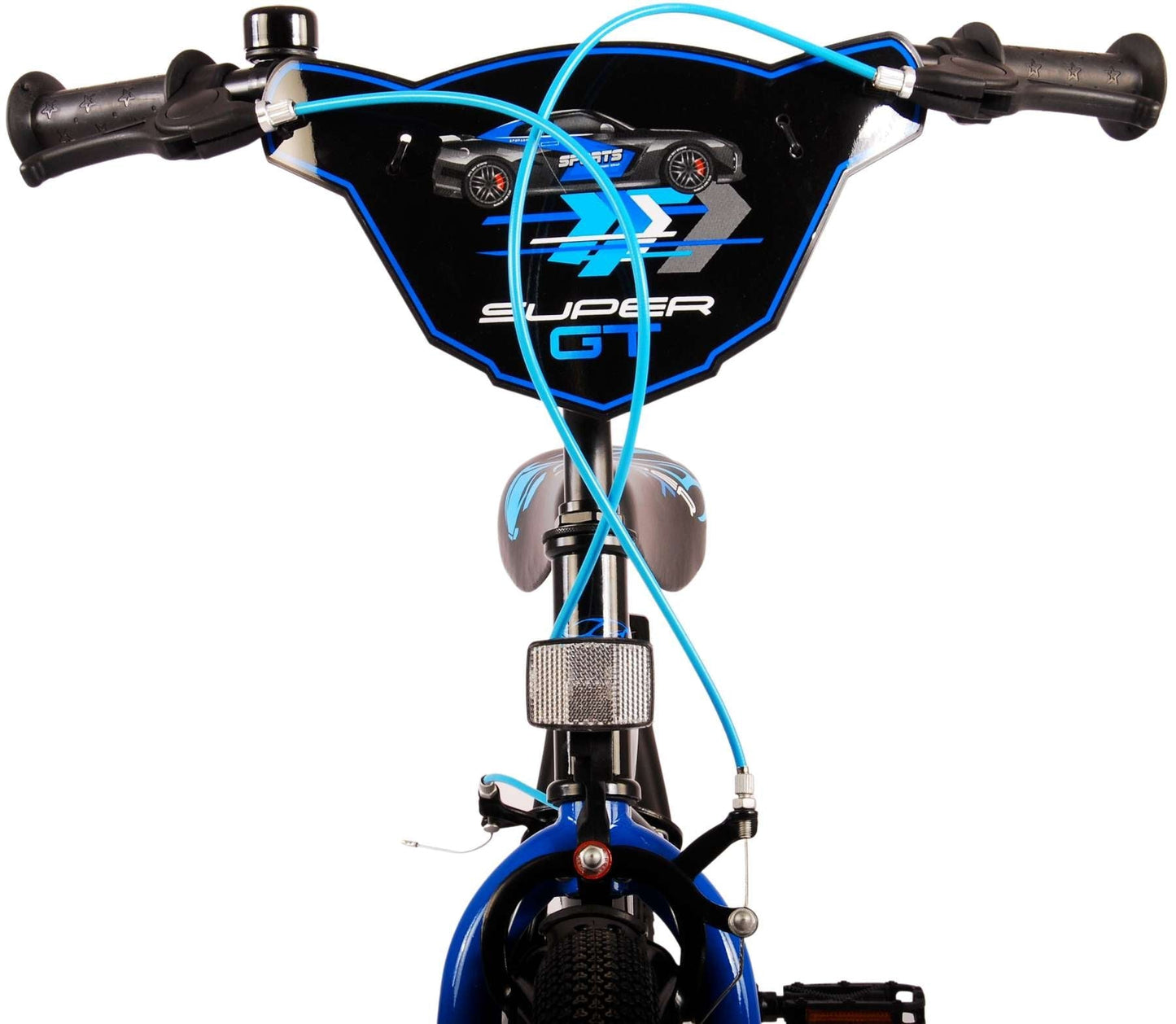 Volare Super GT Barncykel 16 tum, Blå Två Handbromsar - Lilla Cykelbutiken