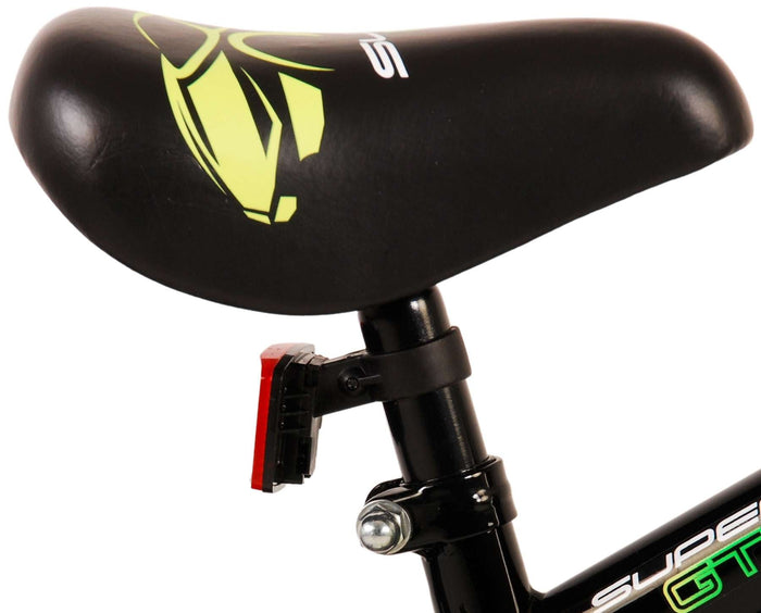 Volare Super GT Barncykel 16 tum, Grön Två Handbromsar - Lilla Cykelbutiken