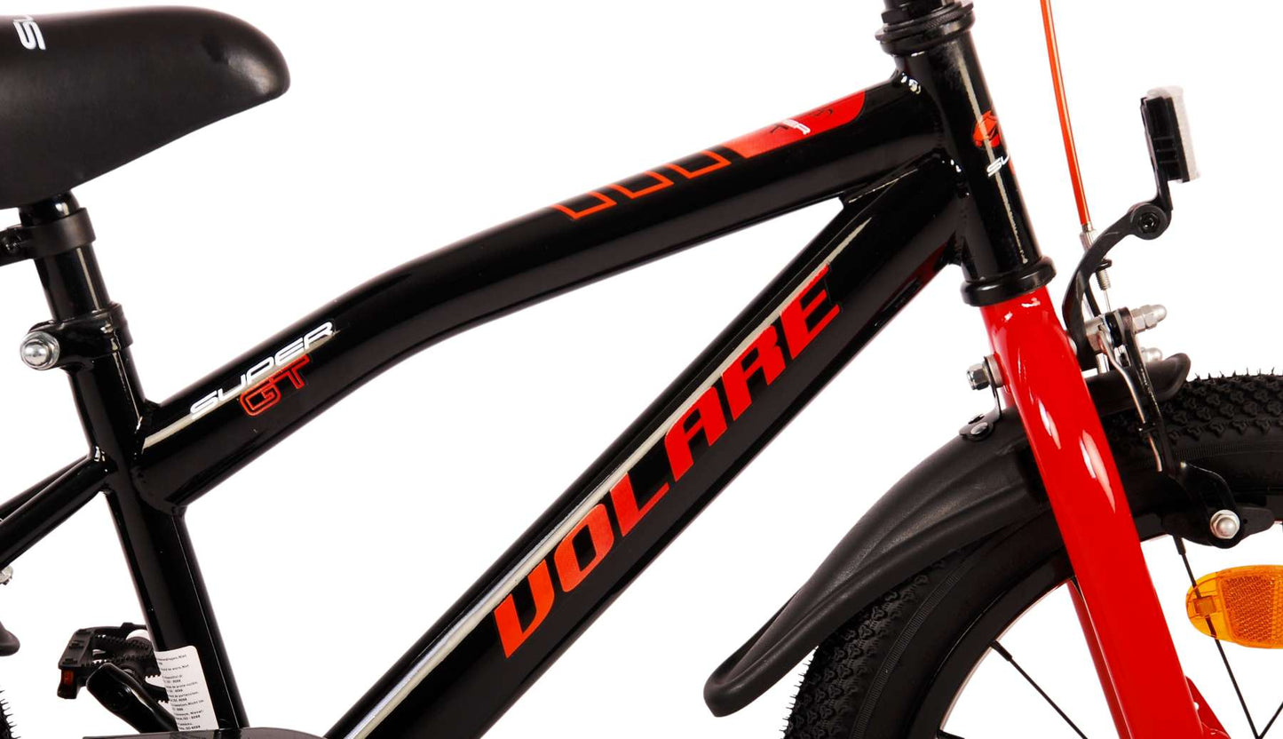 Volare Super GT Barncykel 16 tum, Röd - Lilla Cykelbutiken