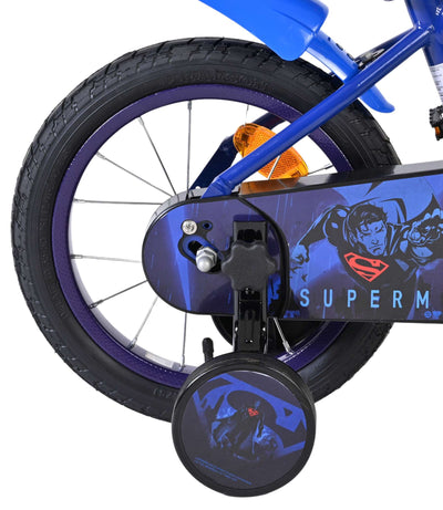 Superman Barncykel 14 tum, Blå - För barn 5-5 år