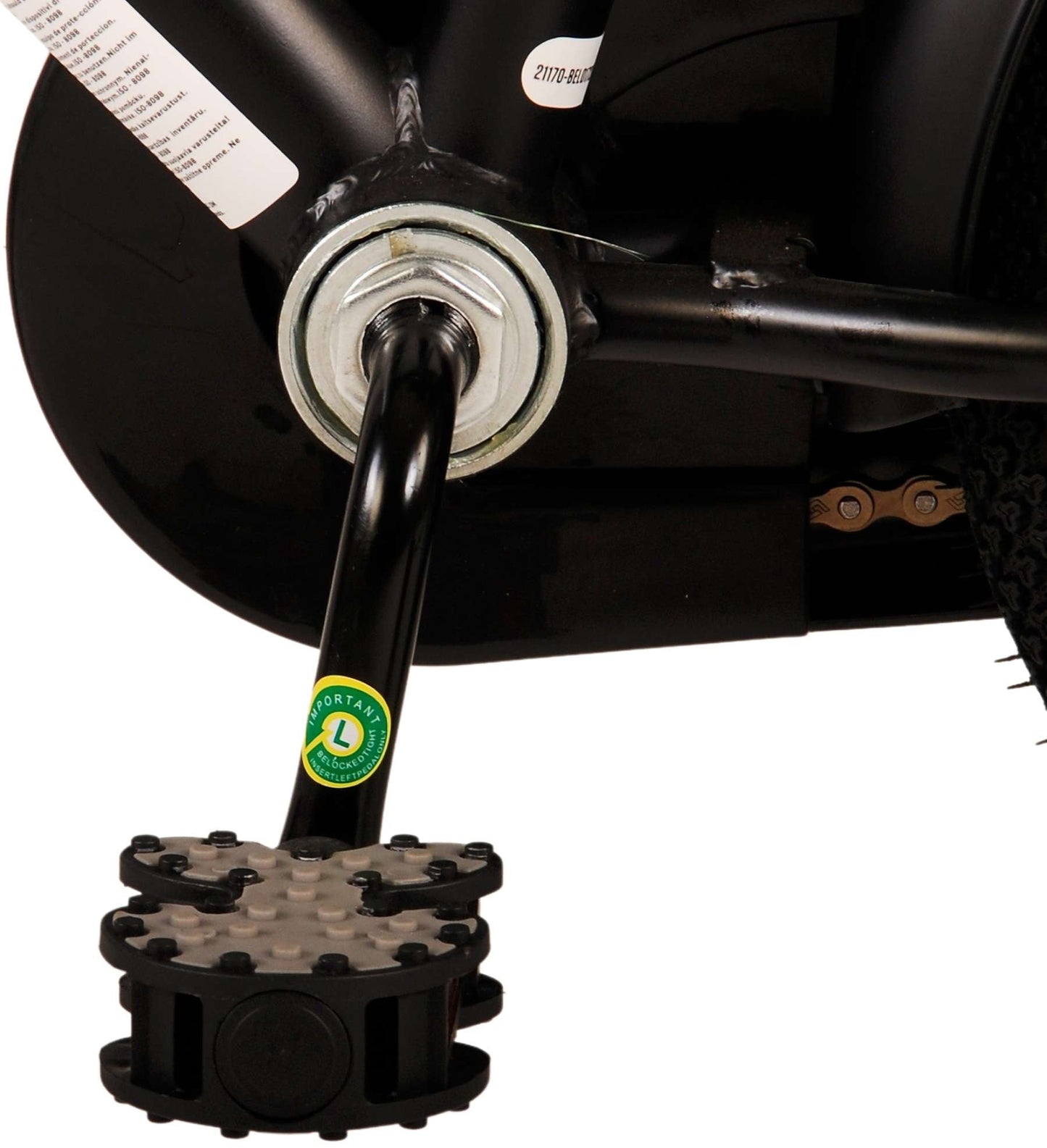 Volare Thombike Barncykel 12 tum, Svart Blå - Lilla Cykelbutiken