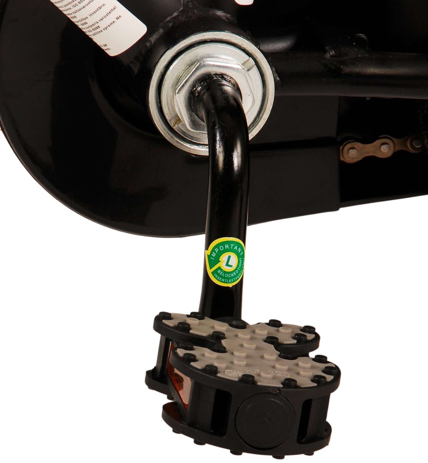 Volare Thombike Barncykel 12 tum, Svart Grön - Lilla Cykelbutiken