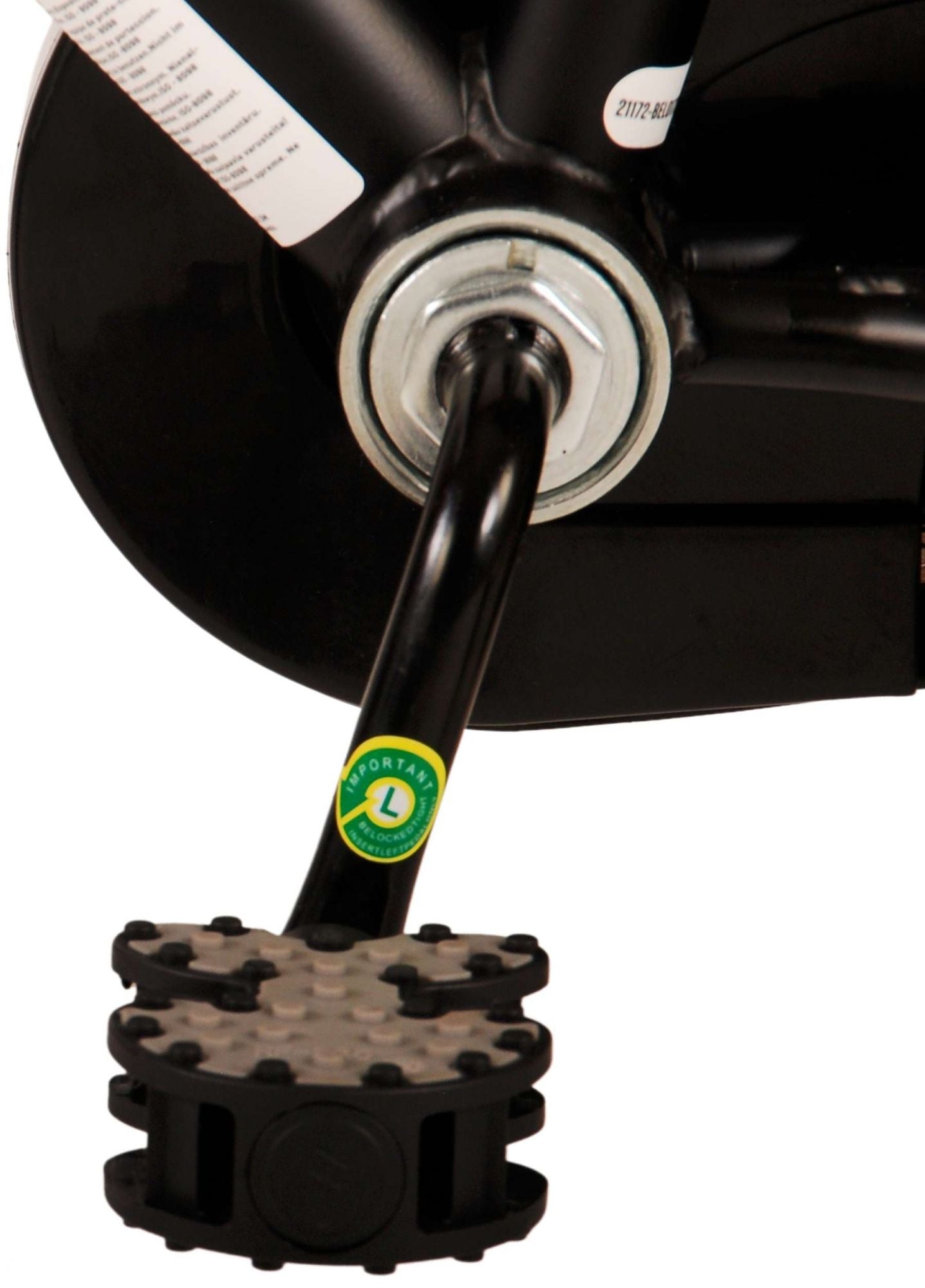 Volare Thombike Barncykel 12 tum, Svart Röd - Lilla Cykelbutiken