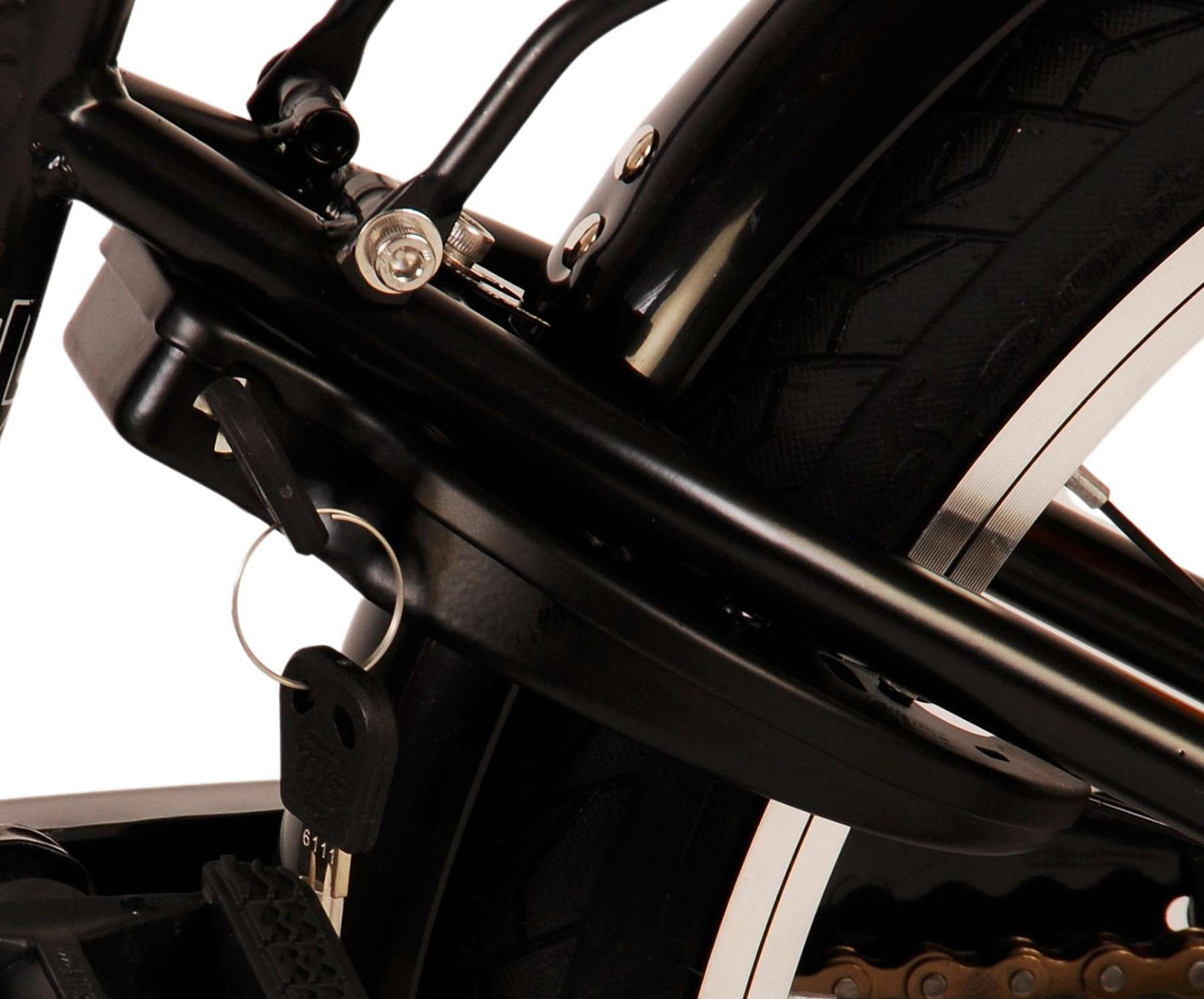 Volare Thombike Barncykel 20 tum, Svart Röd - Lilla Cykelbutiken