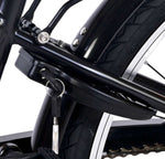 Volare Thombike Barncykel 24 tum, Svart Röd 3 Växlar - Lilla Cykelbutiken