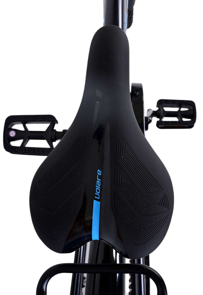 Volare Thombike Barncykel 24 tum, Svart Blå 3 Växlar - Lilla Cykelbutiken