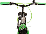 Volare Thombike Barncykel 24 tum, Svart Grön Två Handbromsar - Lilla Cykelbutiken