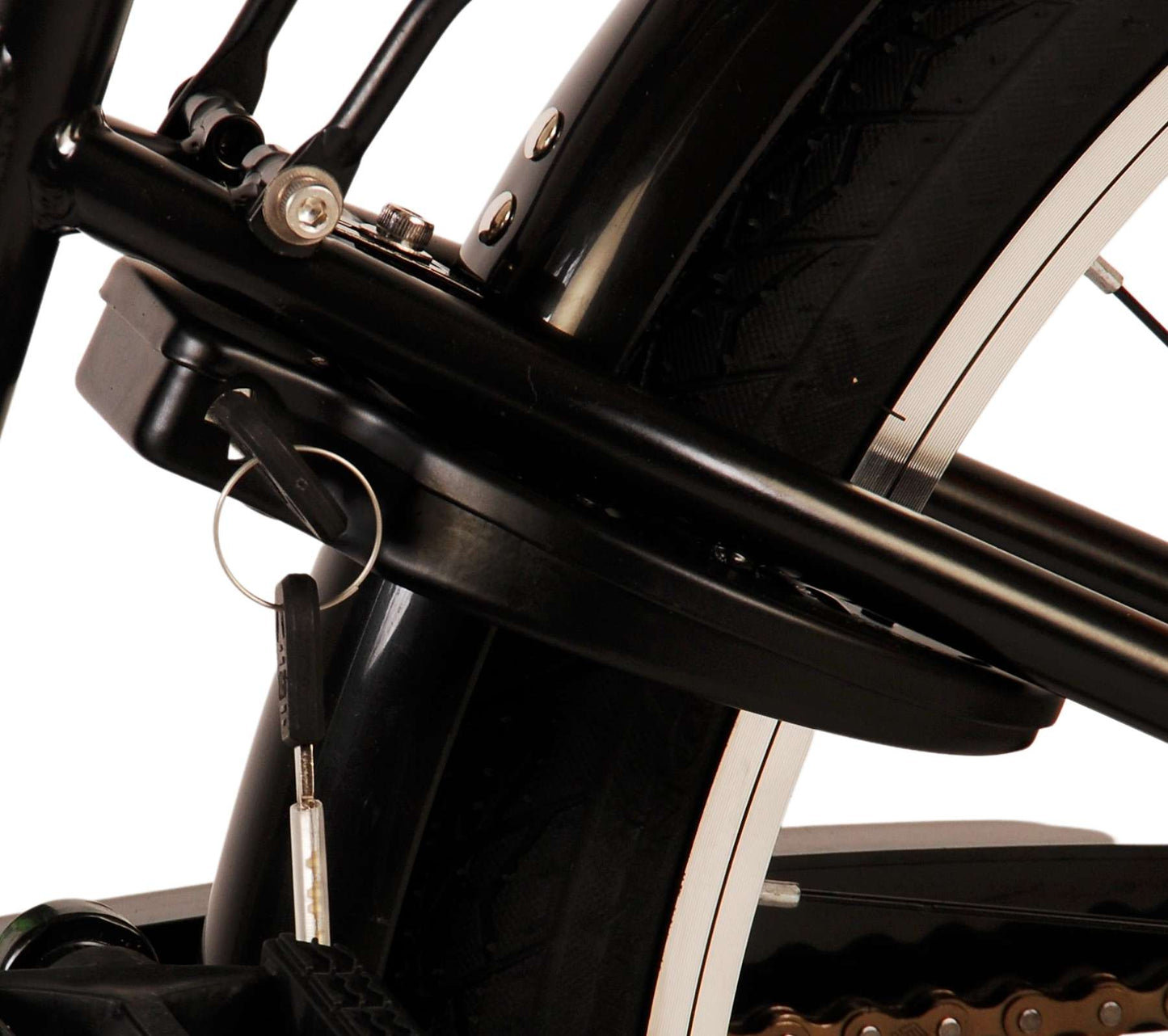 Volare Thombike Barncykel 24 tum, Svart Grön - Lilla Cykelbutiken