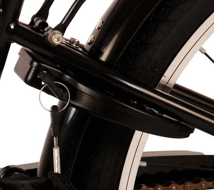 Volare Thombike Barncykel 24 tum, Svart Grön - Lilla Cykelbutiken