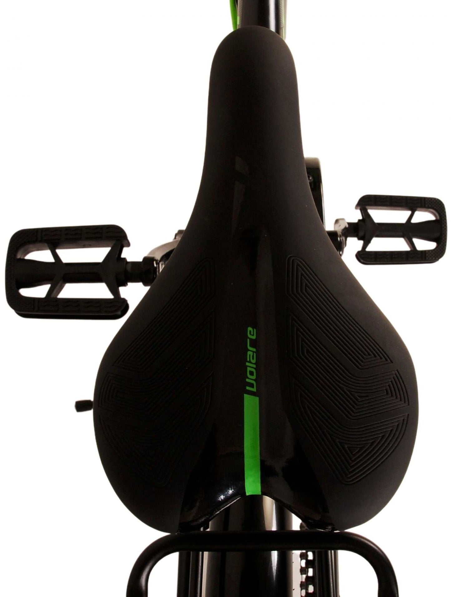 Volare Thombike Barncykel 24 tum, Svart Grön Två Handbromsar - Lilla Cykelbutiken