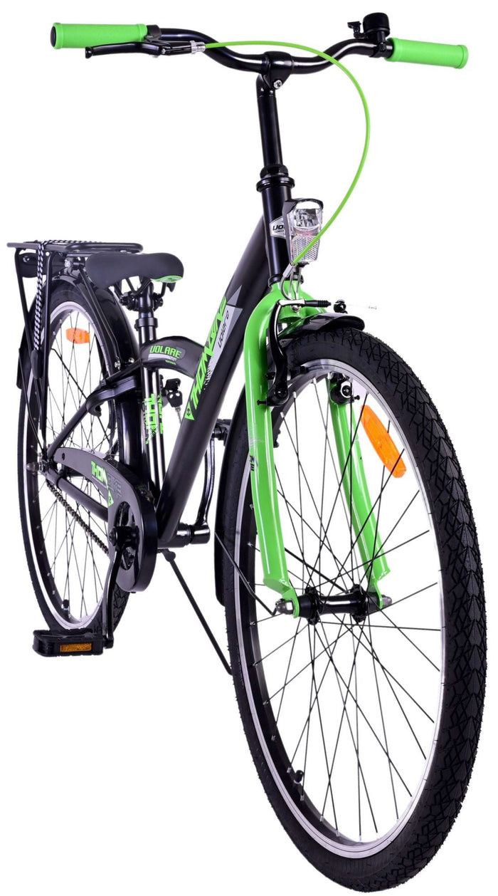 Volare Thombike Barncykel 26 tum, Svart Grön - Lilla Cykelbutiken