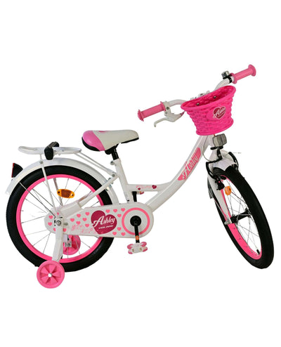 Volare Ashley 18 Tum Flickcykel, Vit - För barn 4-7 år