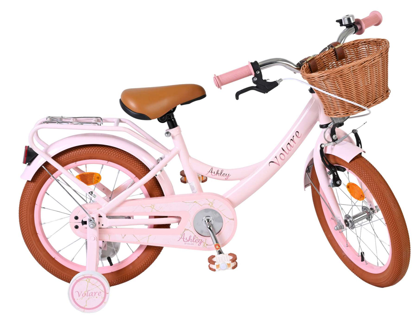 Volare Ashley Barncykel 16 tum, Rosa - För barn 4-6 år