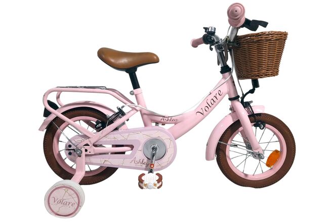 Volare Ashley Barncykel 14 tum, dubbla handbromsar, Rosa - För barn 5-5 år