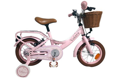 Volare Ashley Barncykel 14 tum, dubbla handbromsar, Rosa - För barn 5-5 år