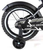 Volare Black Cruiser Barncykel 14 tum, Svart - Lilla Cykelbutiken