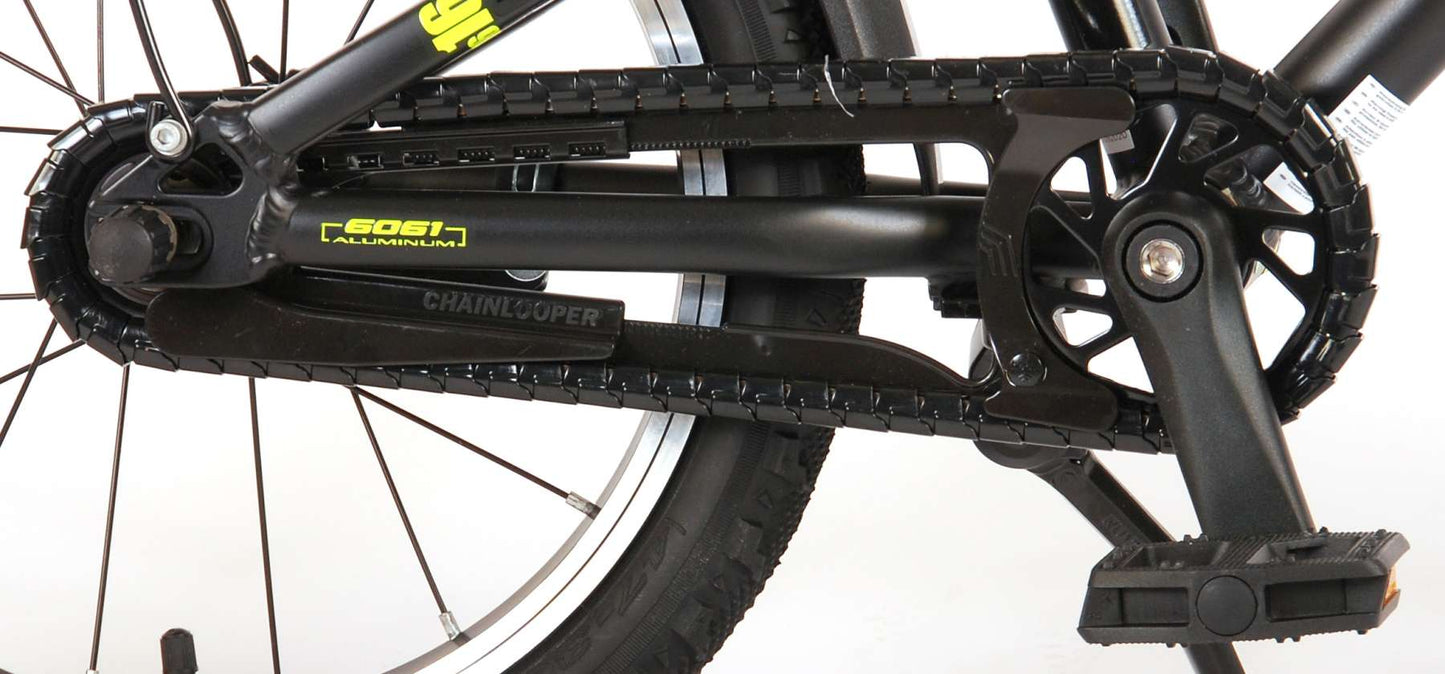 Volare Blaster Barncykel 16 tum, Svart/Grön - Lilla Cykelbutiken