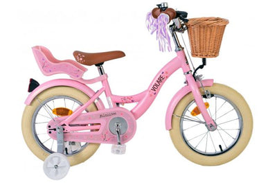 Volare Blossom Barncykel 14 tum, Rosa - Lilla Cykelbutiken
